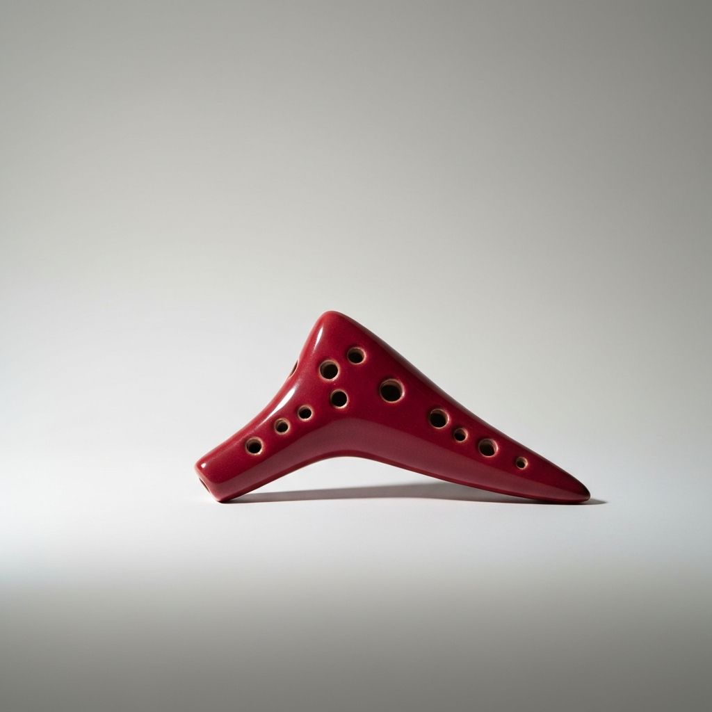 Crimson Glaze 12-Hole Alto C Ocarina