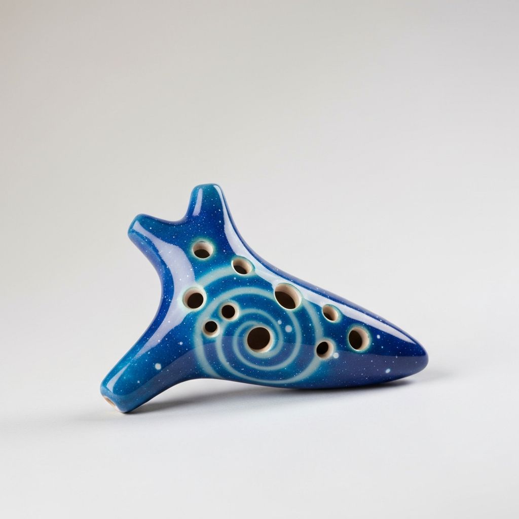 Colorful Galaxy Blue 12-Hole Alto C Ocarina