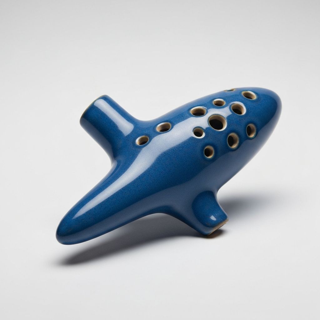 Sapphire Glaze 12-Hole Alto C Ocarina