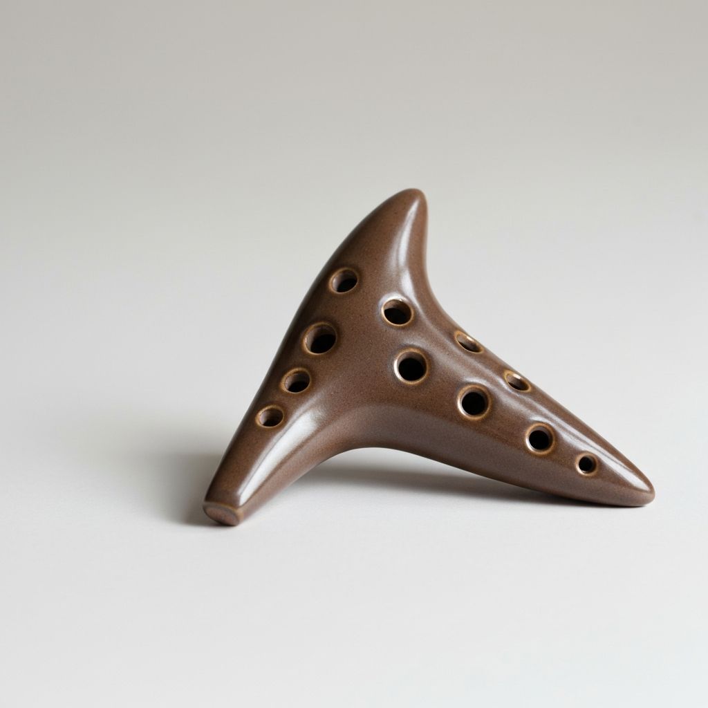 Smokey Brown 12-Hole Alto C Ocarina